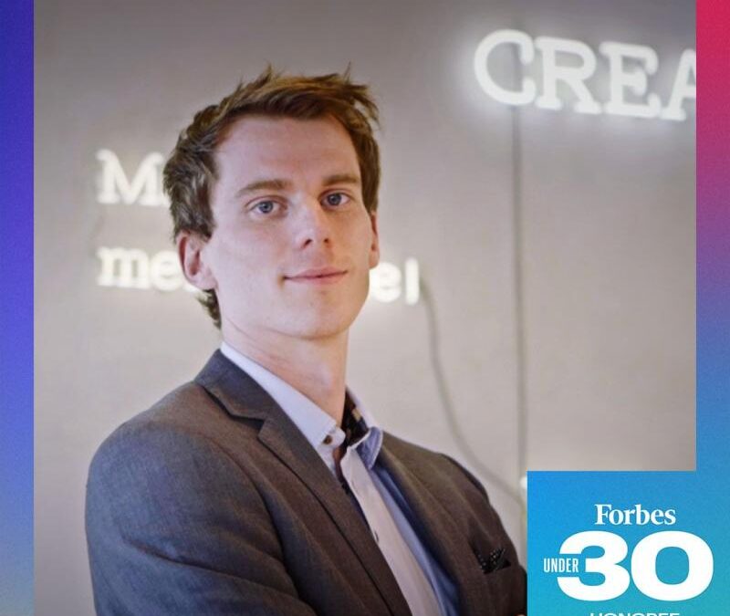Cedric Bogaert selected in the Forbes 30under30 Europe List 2023